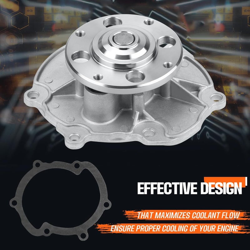 KARCOCA AW5103 Engine Water Pump Kit With Gasket Fit For Chevy & GMC & Cadillac & Buick & Pontiac & Saab & Suzuki & Saturn, for Camaro, Equinox, Colorado, SRX, LaCrosse, Allure & More - Image 2